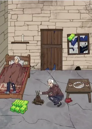 Сцена уровня 44 «Улучшите их жизнь» в Tricky Story 2