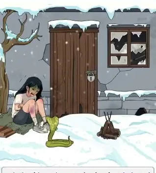 Сцена уровня 88 «Помогите девочке почувствовать себя хорошо» в Tricky Story 2