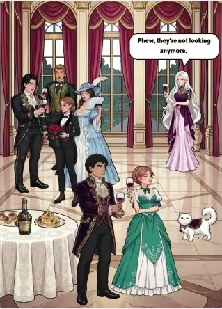 Сцена уровня 7 «Помогите Сиси отвлечь гостей на вечеринке» в Tricky Story 2